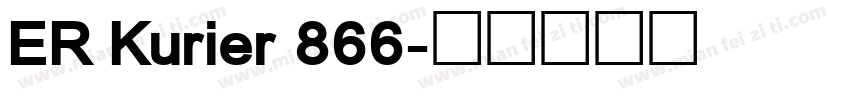ER Kurier 866字体转换